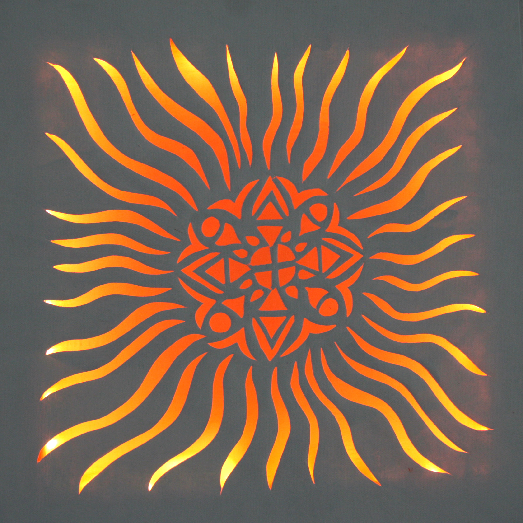 Lille sol - med lys