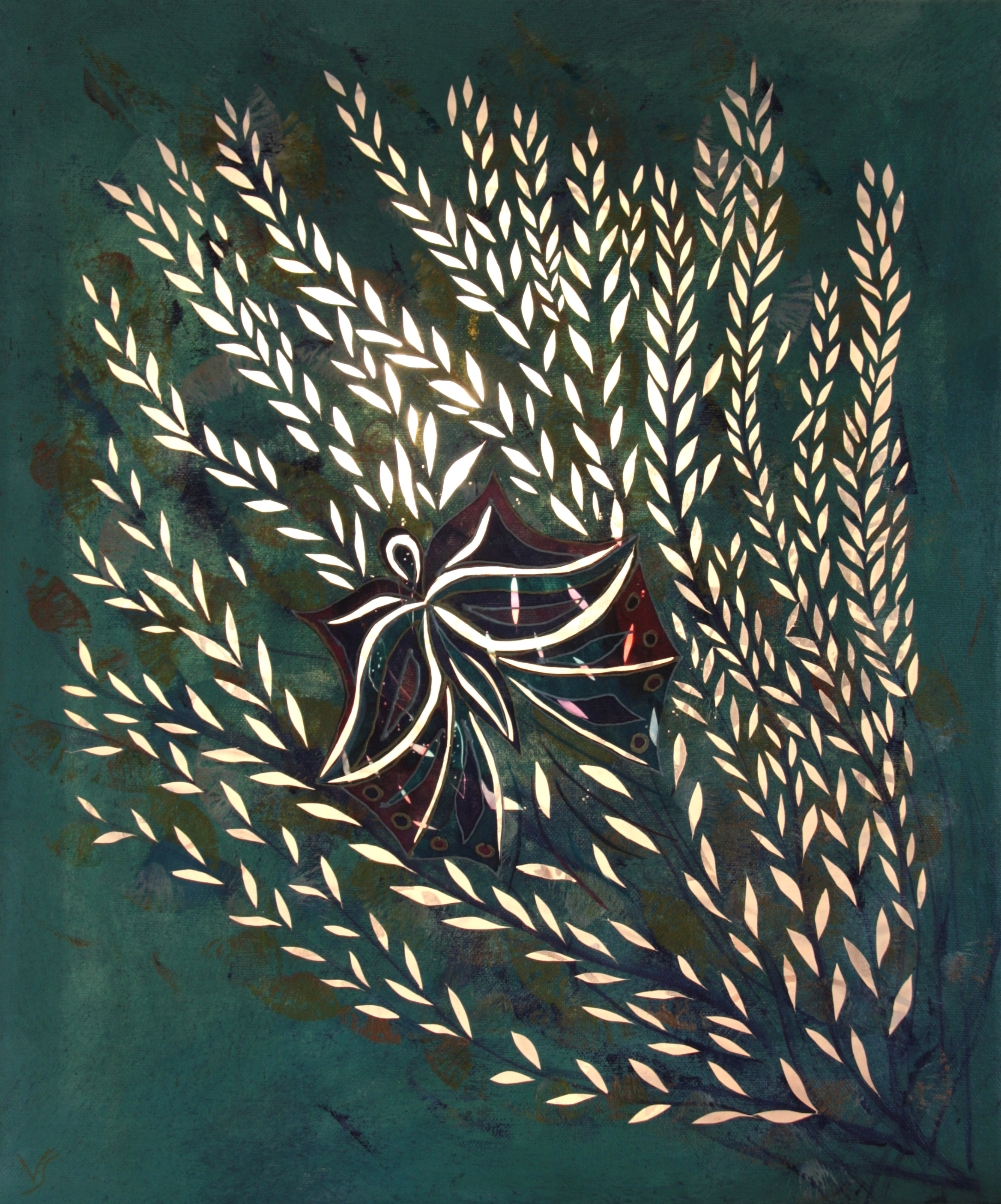 Sommerfugl II - med lys